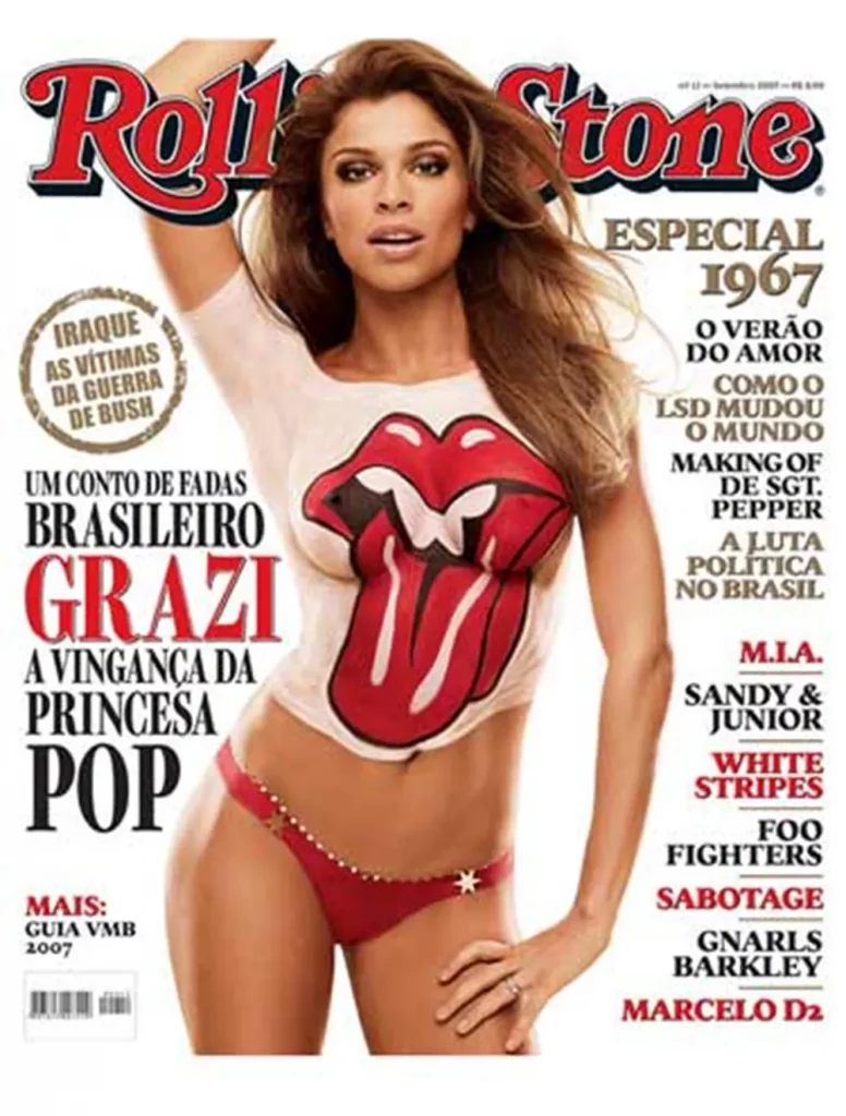 Grazi Massafera foi capa da revista Rolling Stone Brasil em 2007