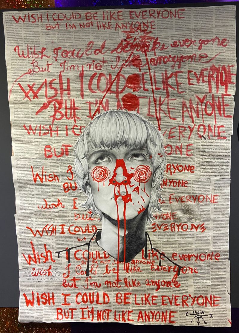 A artista plástica Lalin Witch abre a exposição “O Que os Olhos Não Vêem”