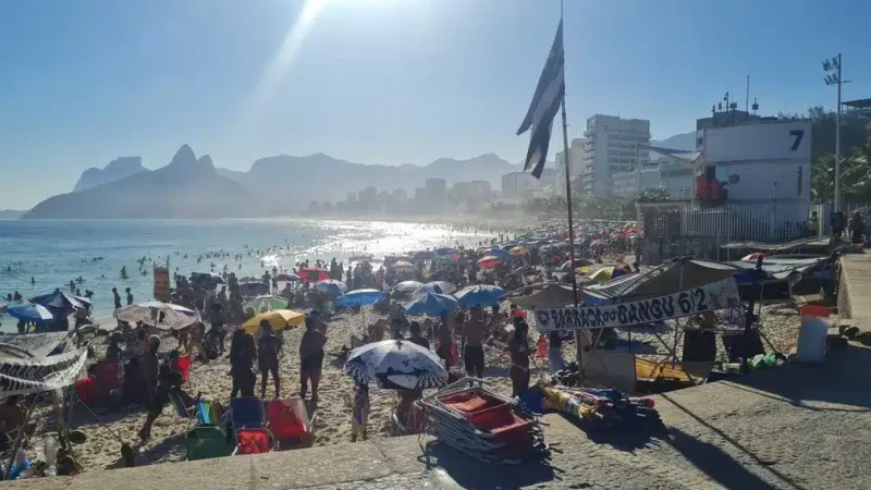 Rio de Janeiro registra sensação térmica de 55,8 graus