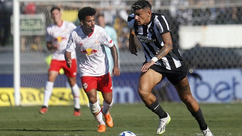 Botafogo só empata com o Bragantino e vê Palmeiras assumir a liderança do Brasileirão
