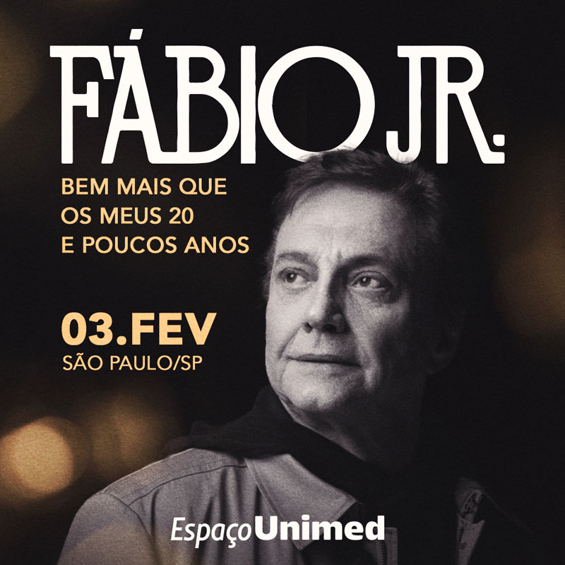 Fábio Jr confirma show comemorativo de seus 70 anos no Espaço Unimed