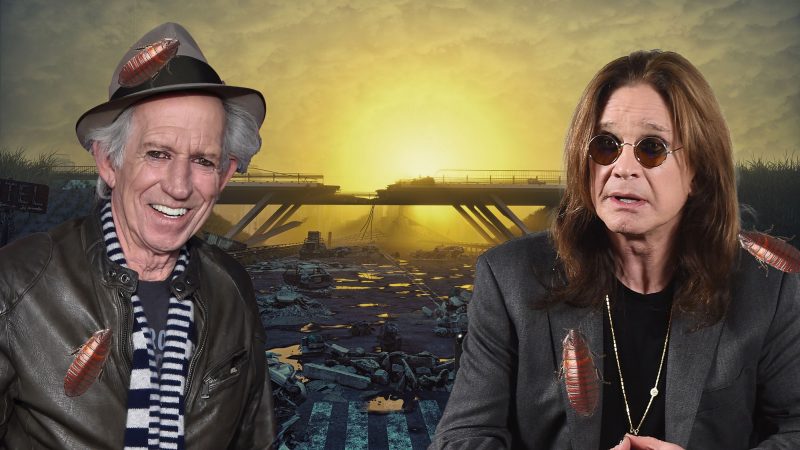 Só Ozzy Osbourne, Keith Richards e baratas sobreviveriam a uma bomba, diz Sharon