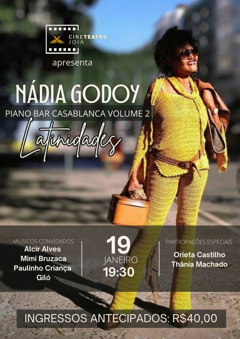 Nádia Godoy no Cine Teatro Jóia de Copacabana