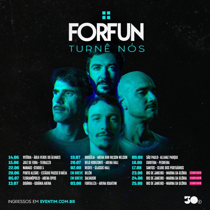 Forfun anuncia novas datas da turnê NÓS por todo o Brasil