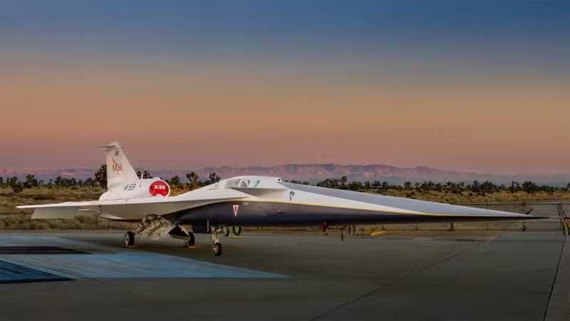 Avião supersônico X-59 da NASA sobrevoará cidades para provar que é silencioso