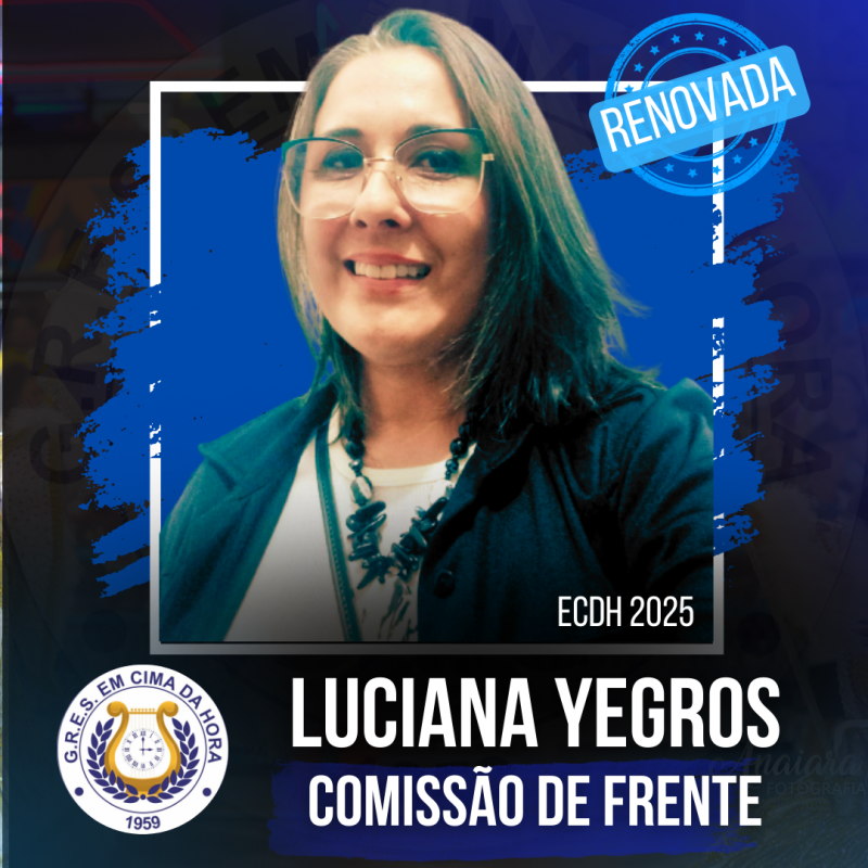 Luciana Yegros continua como coreógrafa da Comissão de frente da Em Cima da Hora