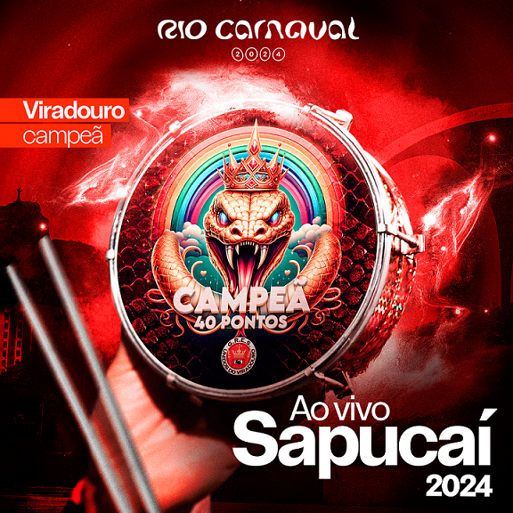 Álbum com sambas ao vivo do Rio Carnaval 2024 chega às plataformas digitais no dia 22 de março