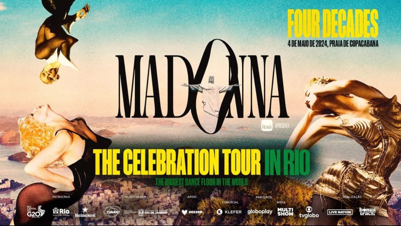 Madonna lança linha de merchandising para o show do Rio de Janeiro