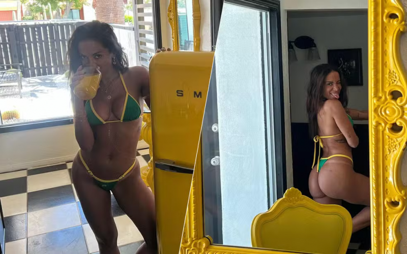 Anitta usa biquíni com cores do Brasil dias antes de lançar novo álbum
