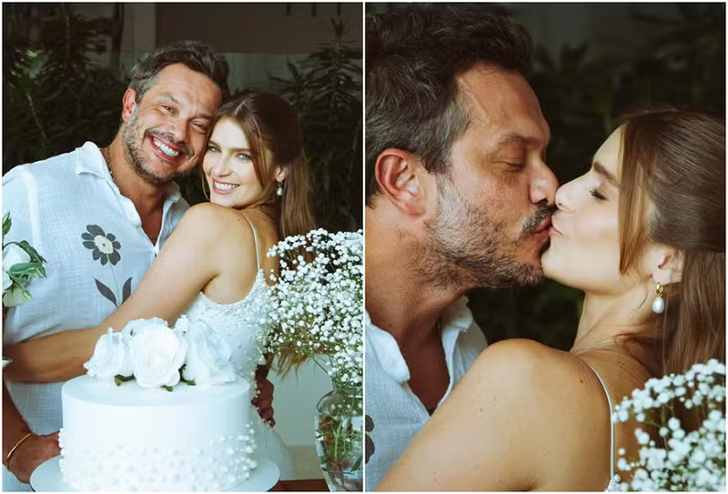 Isabella Santoni posta fotos de casamento na rede