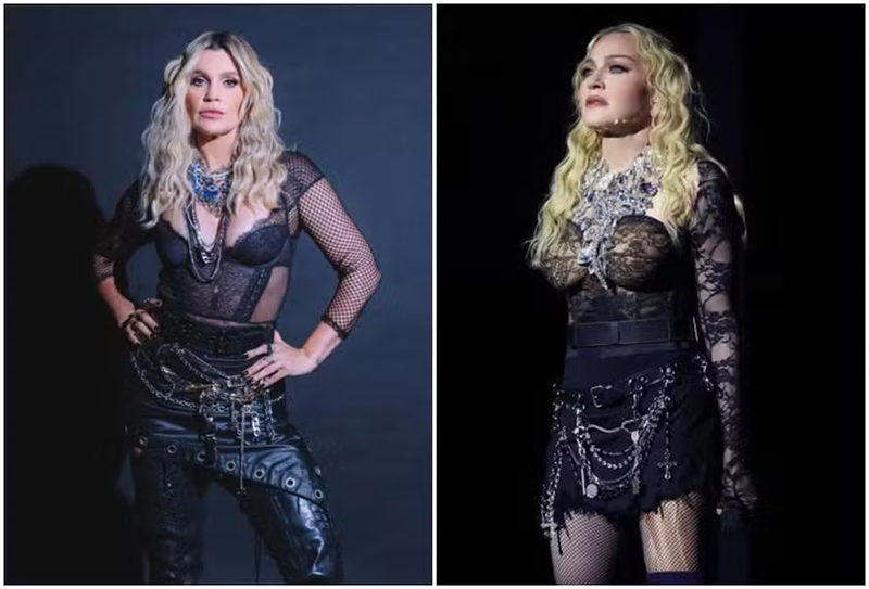 Flávia Alessandra recria look de Madonna: ‘Me provoca ousadia’