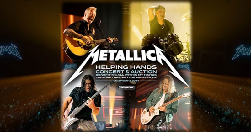 Metallica anuncia apresentação acústica beneficente