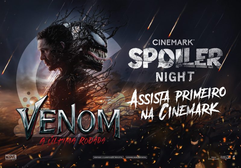 Spoiler Night Cinemark promove sessões exclusivas e antecipadas de ‘Venom: A Última Rodada’ em três cidades brasileiras