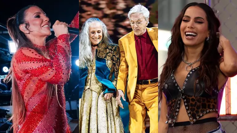 Anitta, Caetano Veloso, Ivete Sangalo e Maria Bethânia são atrações do maior Réveillon do Mundo no Rio