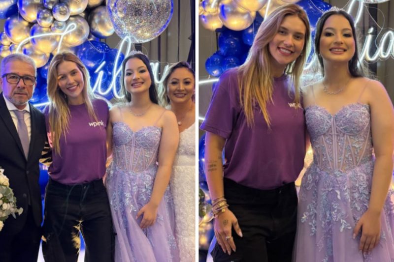 Virginia Fonseca surge de surpresa em festa de 15 anos da filha de motorista