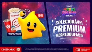 Cinemark anuncia combos colecionáveis de “Super Mario Galaxy”