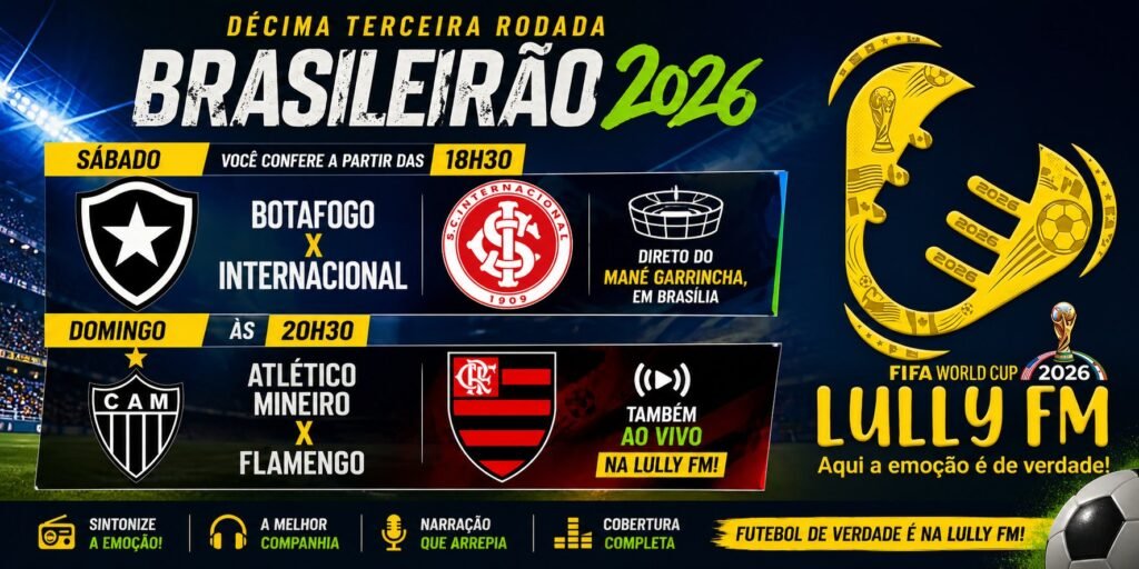 Copa do Mundo FIFA 26′, Libertadores, Brasileirão, Copa do Brasil e muito mais…