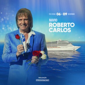 Roberto Carlos embarca em projeto da PromoAção a bordo do MSC Divina, em dezembro de 2026