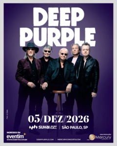 Deep Purple vem ao Brasil para única apresentação