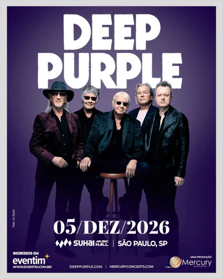 Deep Purple vem ao Brasil para única apresentação