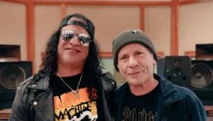 A foto mais pesada dos últimos tempos: Bruce Dickinson ao lado de Slash