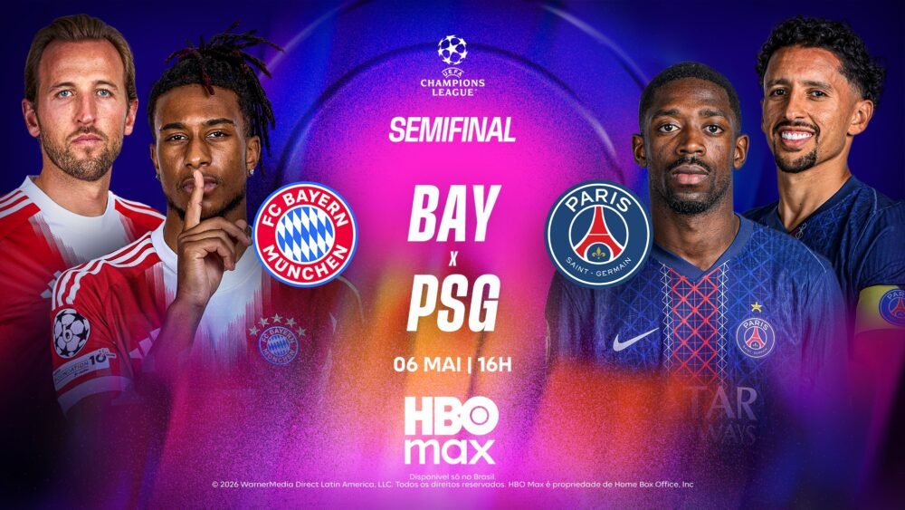 TNT transmite os jogos da volta das semifinais da Champions League 25/2026
