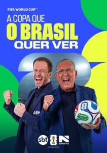 SBT aposta em Galvão, Leifert e Amarelinho em campanhada Copa do Mundo FIFA 2026