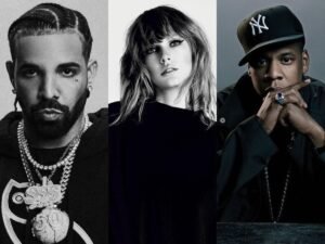 Drake bate Jay-Z e empata com Taylor Swift com marca histórica no Hot200 da Billboard