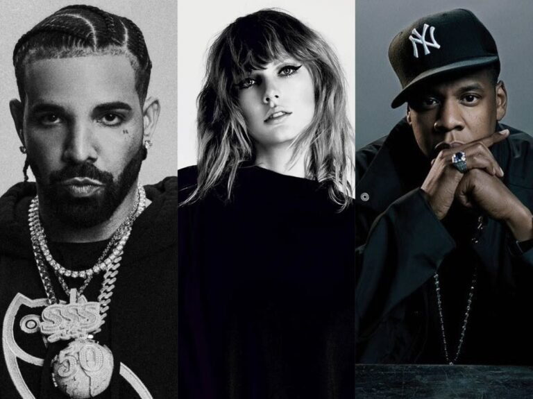 Drake bate Jay-Z e empata com Taylor Swift com marca histórica no Hot200 da Billboard