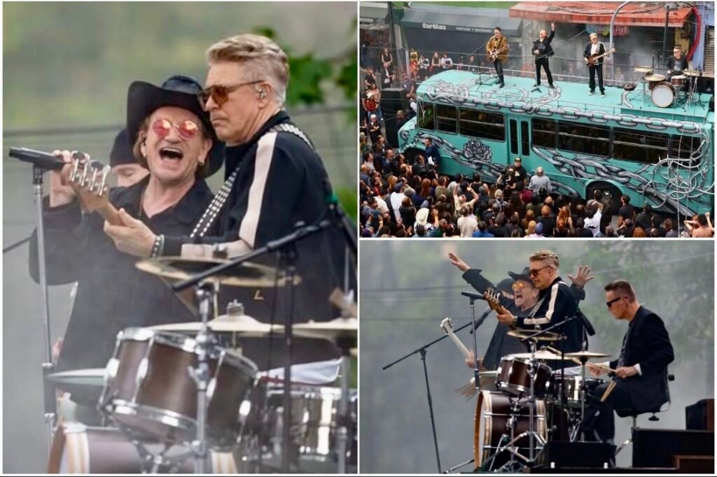 U2 leva multidão a rua na Cidade do México em gravação de clipe