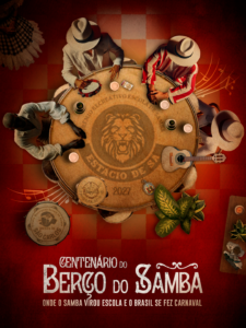 Logo oficial do enredo da Estácio de Sá para o Carnaval 2027