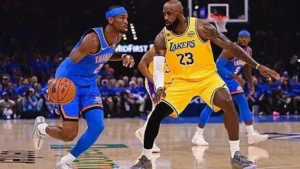 Thunders abrem 3 a 0 sobre os Lakers nos playoffs da NBA