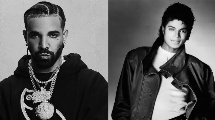 Drake quebra recorde de Michael Jackson e publica foto inusitada