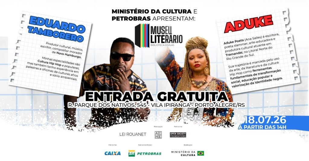 Museu da Cultura Hip Hop RS anuncia a segunda edição do Museu Literário 2026