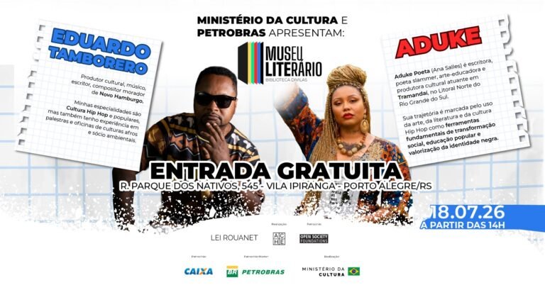Museu da Cultura Hip Hop RS anuncia a segunda edição do Museu Literário 2026