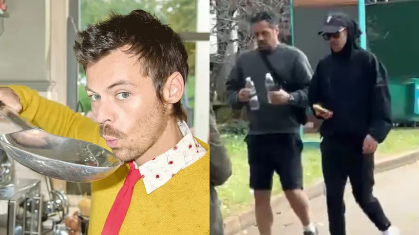 Harry Styles é flagrado correndo no Parque Ibirapuera